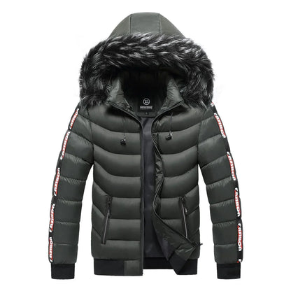 Robe d'hiver femme à capuche en fourrure