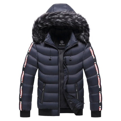 Robe d'hiver femme à capuche en fourrure