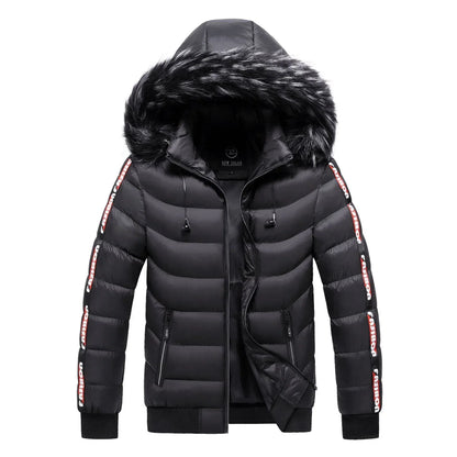 Robe d'hiver femme à capuche en fourrure