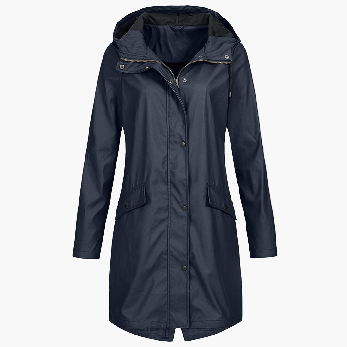 Imperméable Long Femme Veste à Capuche Imperméable