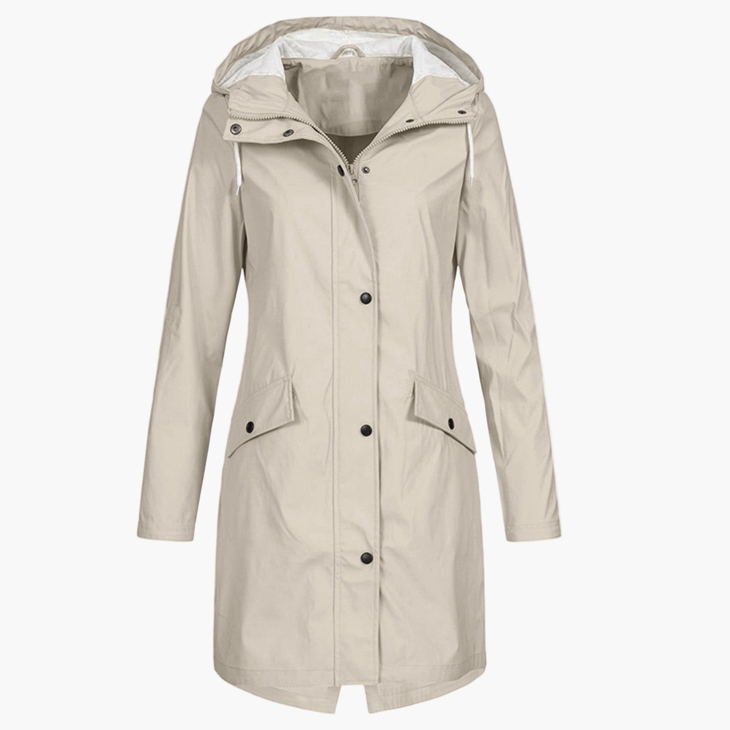 Imperméable Long Femme Veste à Capuche Imperméable