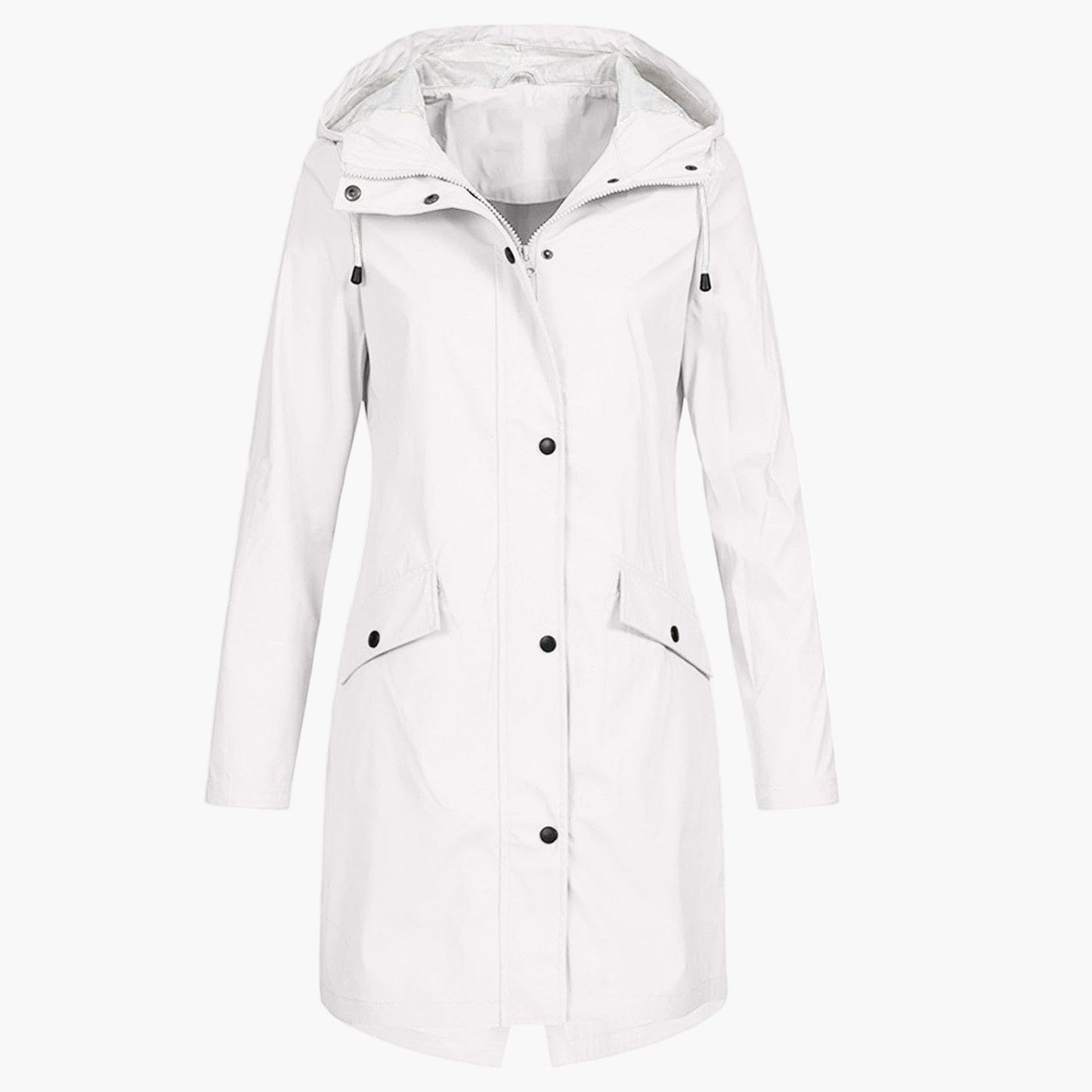 Imperméable Long Femme Veste à Capuche Imperméable
