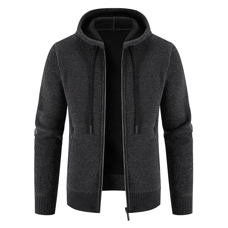 Henry - Blouson polaire à capuche chaud pour homme