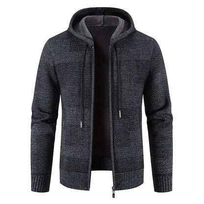 Henry - Blouson polaire à capuche chaud pour homme