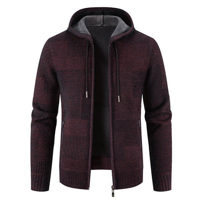 Henry - Blouson polaire à capuche chaud pour homme