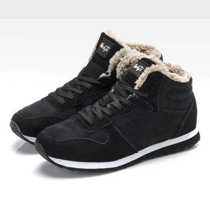 Baskets d'hiver chaudes unisexes, bottes de neige