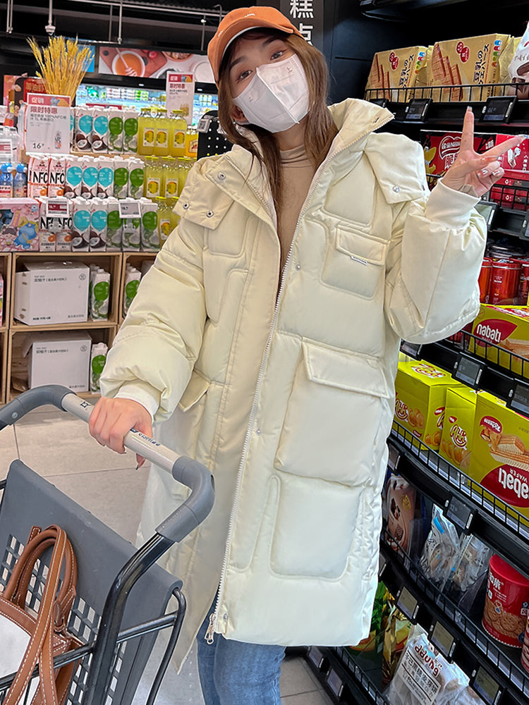 Veste longue d'hiver élégante pour femme