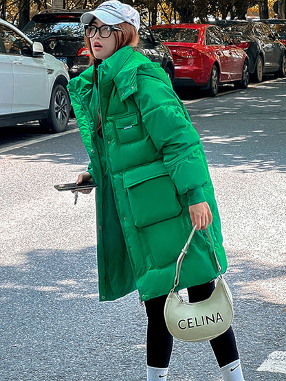 Veste longue d'hiver élégante pour femme