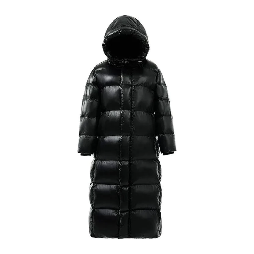 Parka long femme noir veste d'hiver