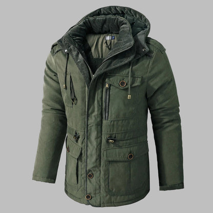 Veste d'hiver homme pratique avec de nombreuses poches