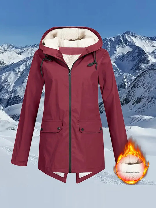 Veste de pluie imperméable avec cordon de serrage