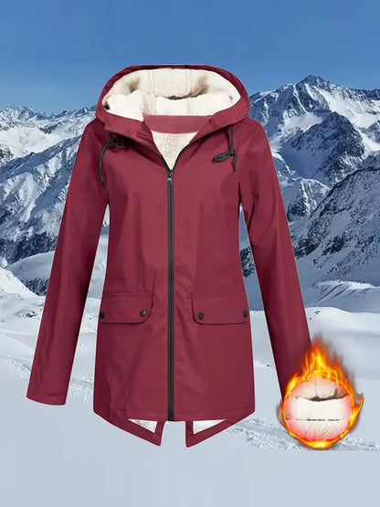 Veste de pluie imperméable avec cordon de serrage