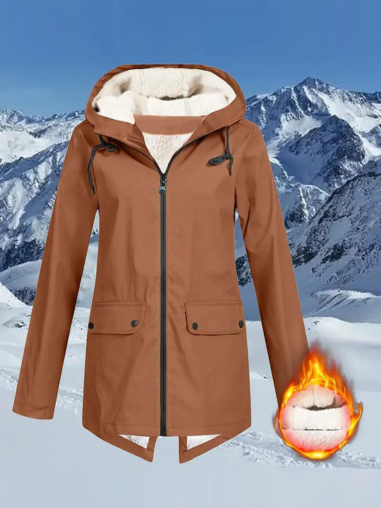 Veste de pluie imperméable avec cordon de serrage