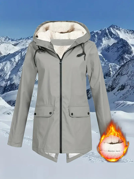 Veste de pluie imperméable avec cordon de serrage