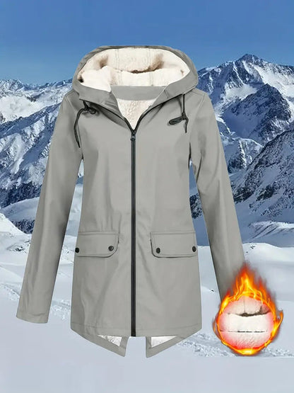 Veste de pluie imperméable avec cordon de serrage