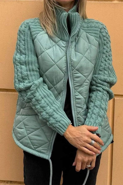 Veste d'automne femme moderne fermeture éclair