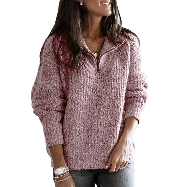 Eleganter Strickpullover Damen Mode - IdealeKleiden