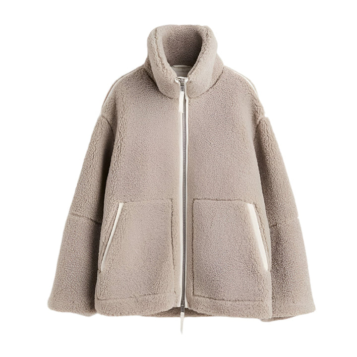 Veste polaire douce pour femme Veste Teddy chaude
