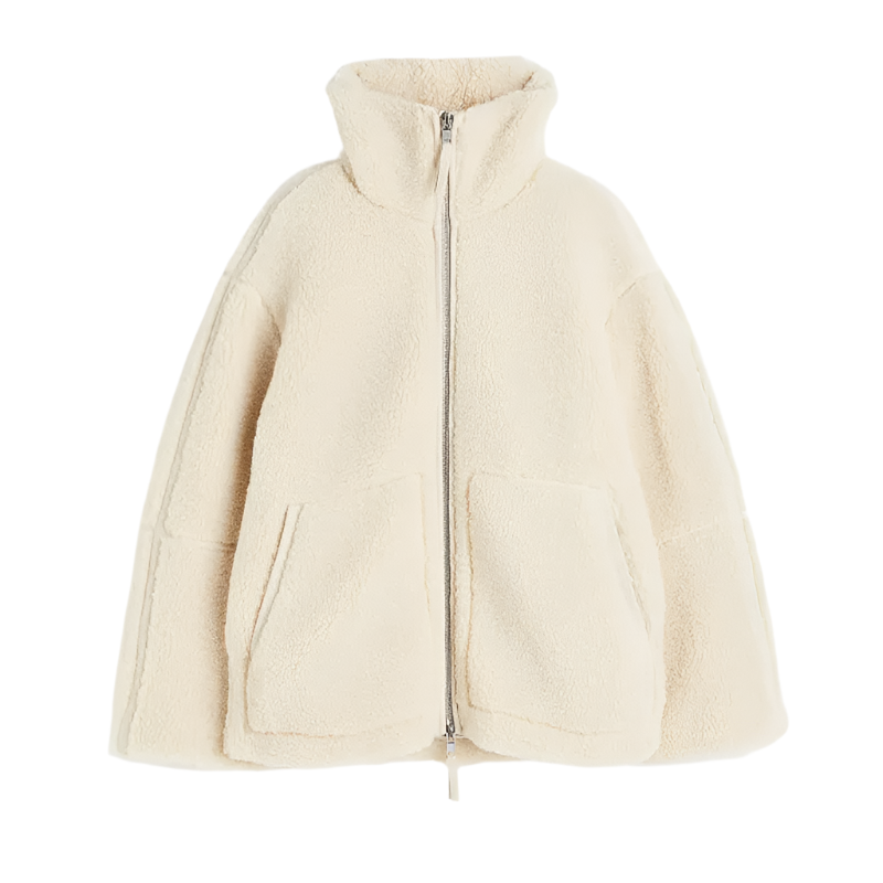 Veste polaire douce pour femme Veste Teddy chaude