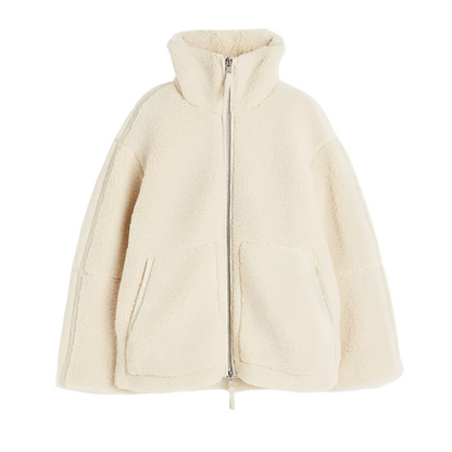 Veste polaire douce pour femme Veste Teddy chaude