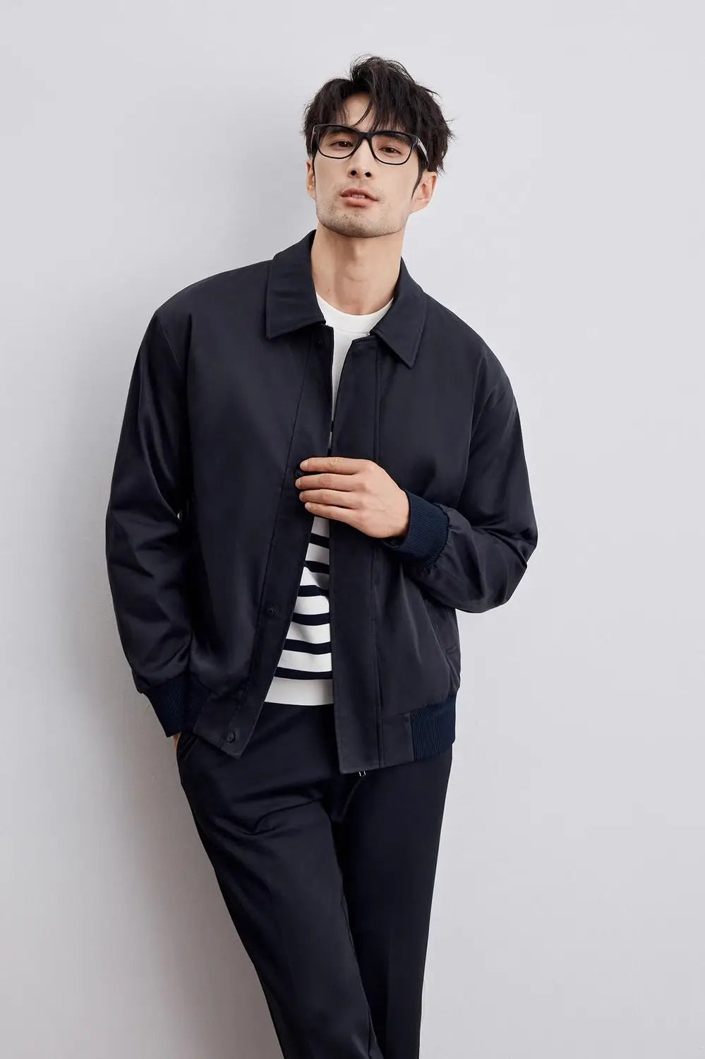 Blouson aviateur élégant pour homme, moderne, pour tous les jours