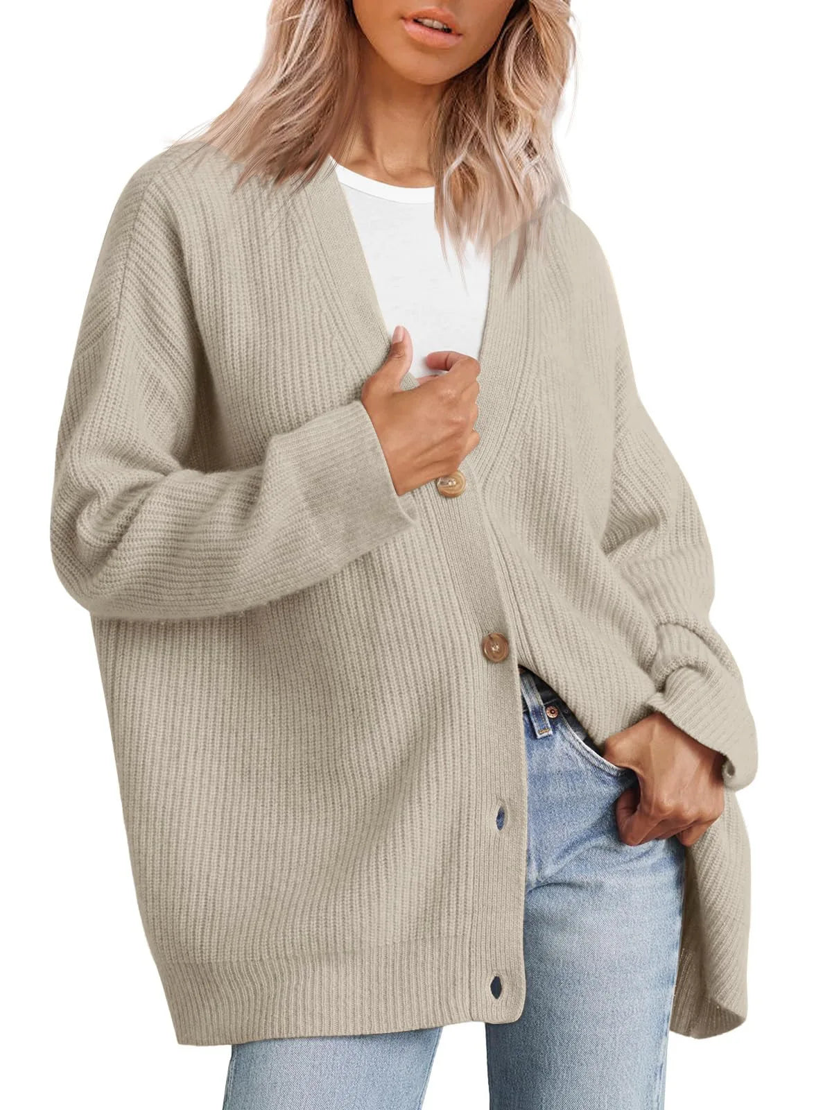 Gilet en cachemire pour femme, col en V, élégant