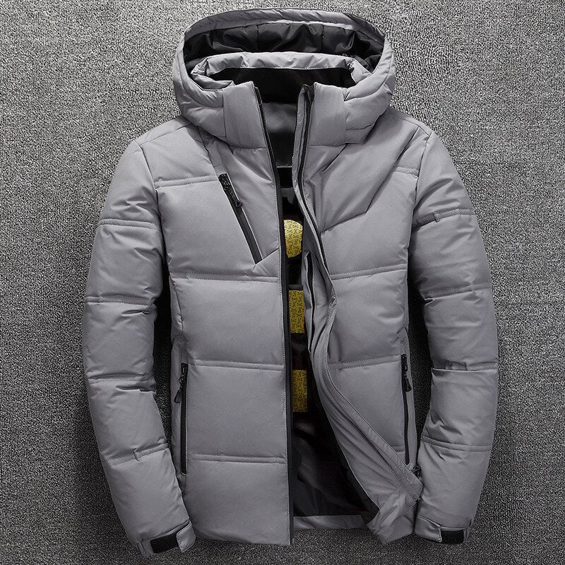 Manteau d'hiver homme chaud matelassé