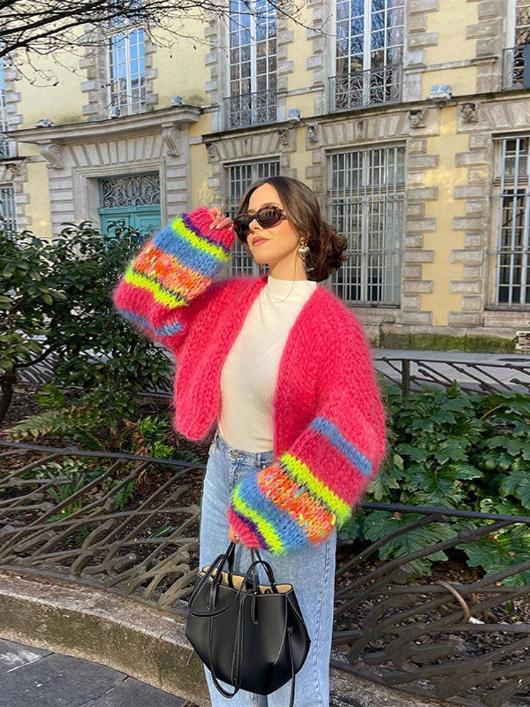 Pulls en maille colorés pour femmes