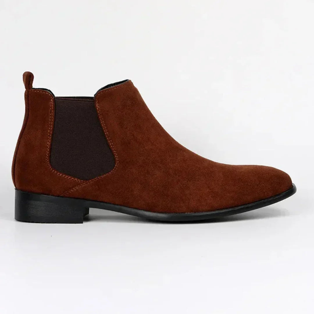 Bottes pour homme à bout pointu en cuir élégantes