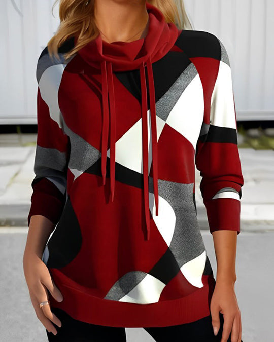 Damen Pullover Hochkragen Stilvoll - IdealeKleiden