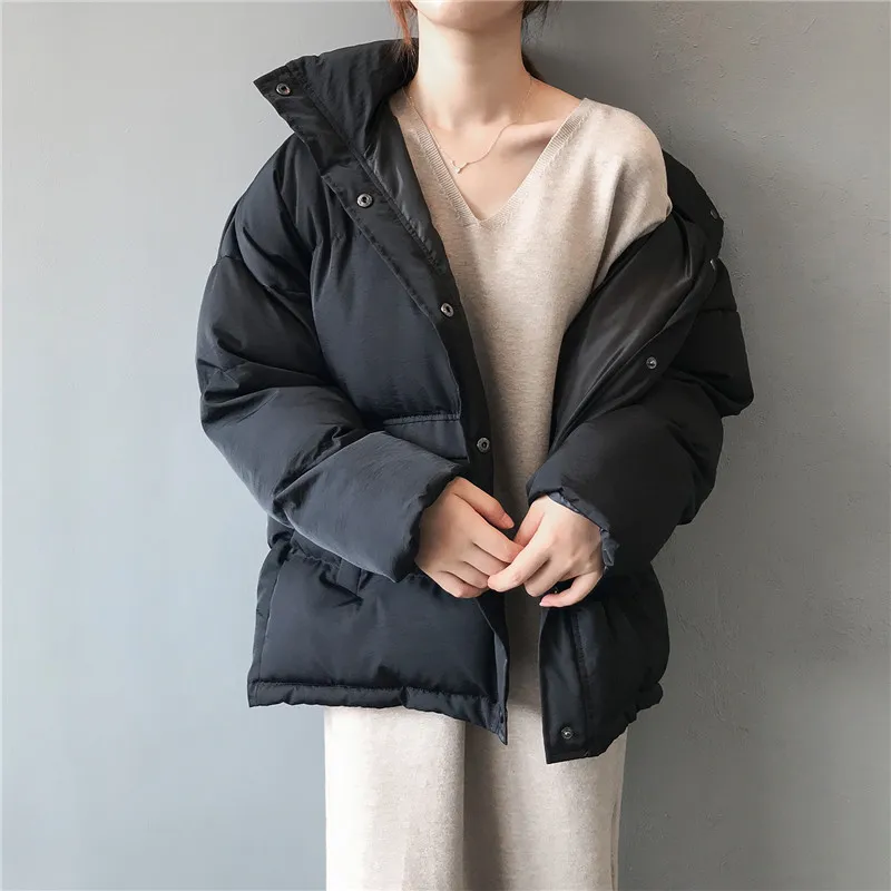 Parka grande taille isolé col montant