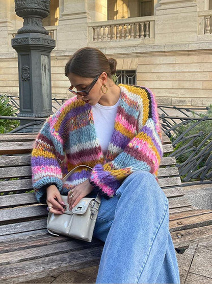 Pulls en maille colorés pour femmes