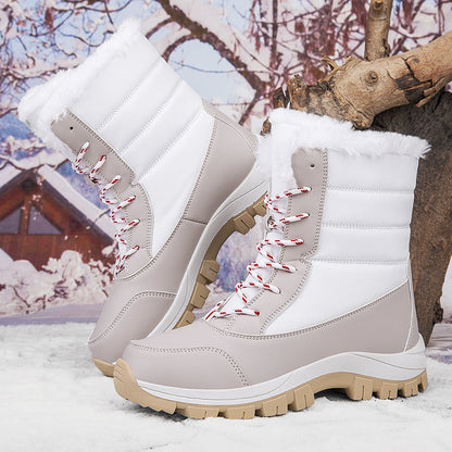Bottes d'hiver imperméables et chaudes pour femme