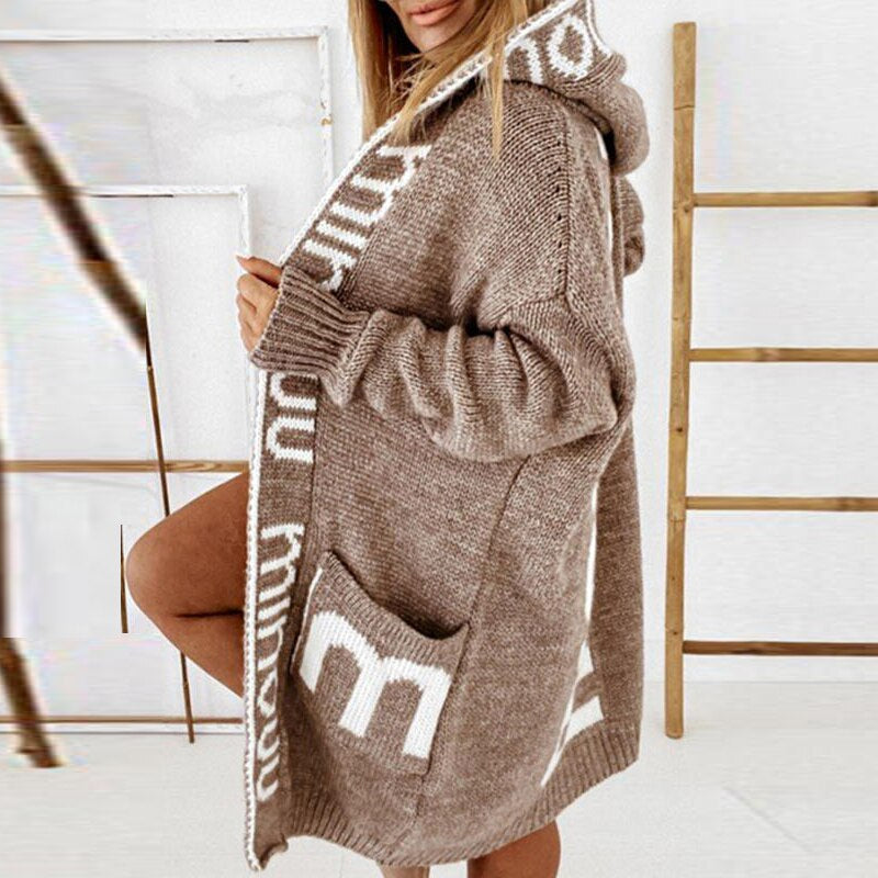 Stylische Strickjacke XXL Größe - IdealeKleiden