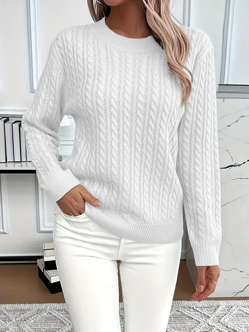 Sweat-shirt doux aspect laine