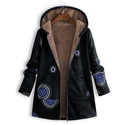 Veste vintage à motifs style rétro