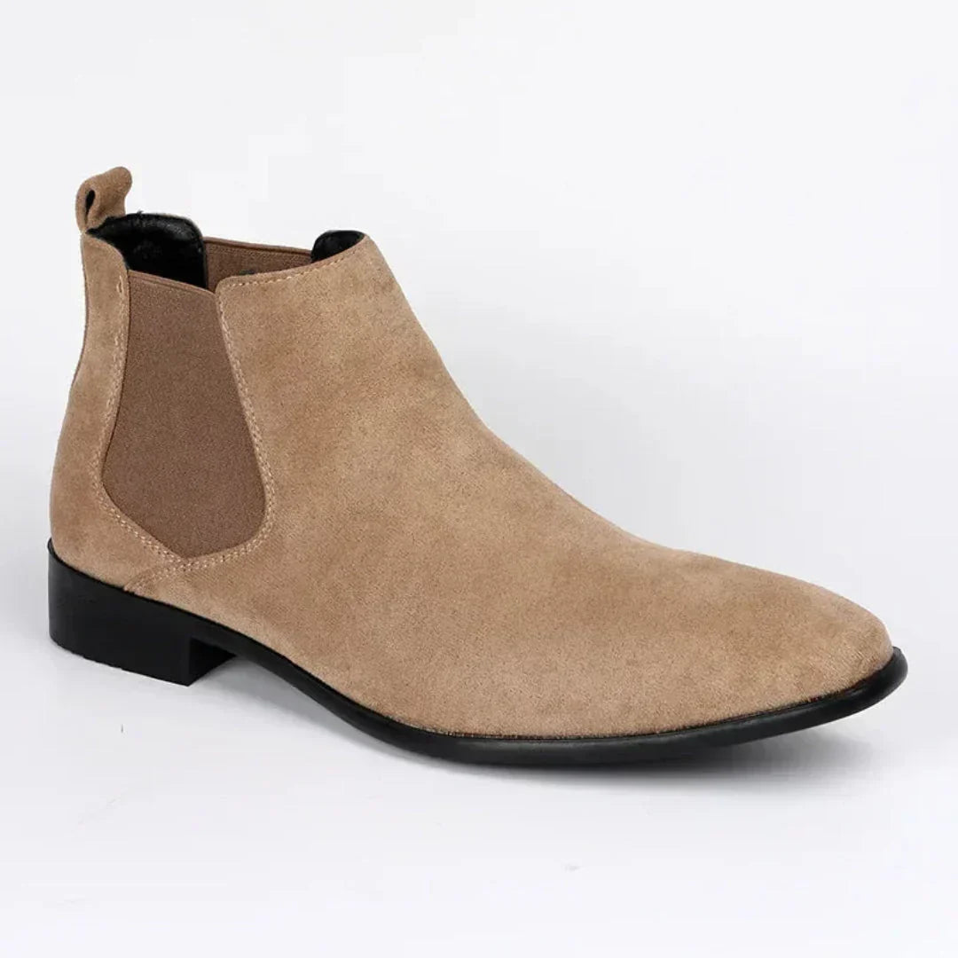 Bottes pour homme à bout pointu en cuir élégantes