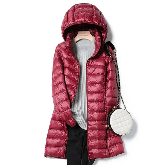 Veste d'hiver ultralégère capuche isolation