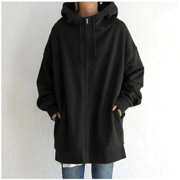 Sweat à capuche pour femme en polaire chaude Automne Hiver