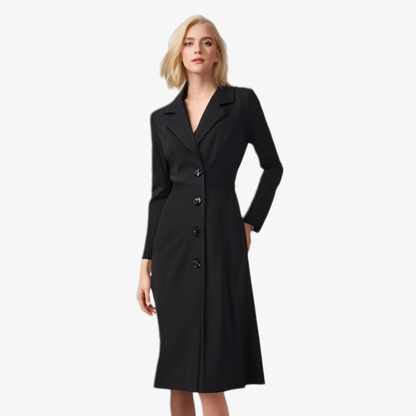 Manteau Femme Laine Élégant Cintré Classique