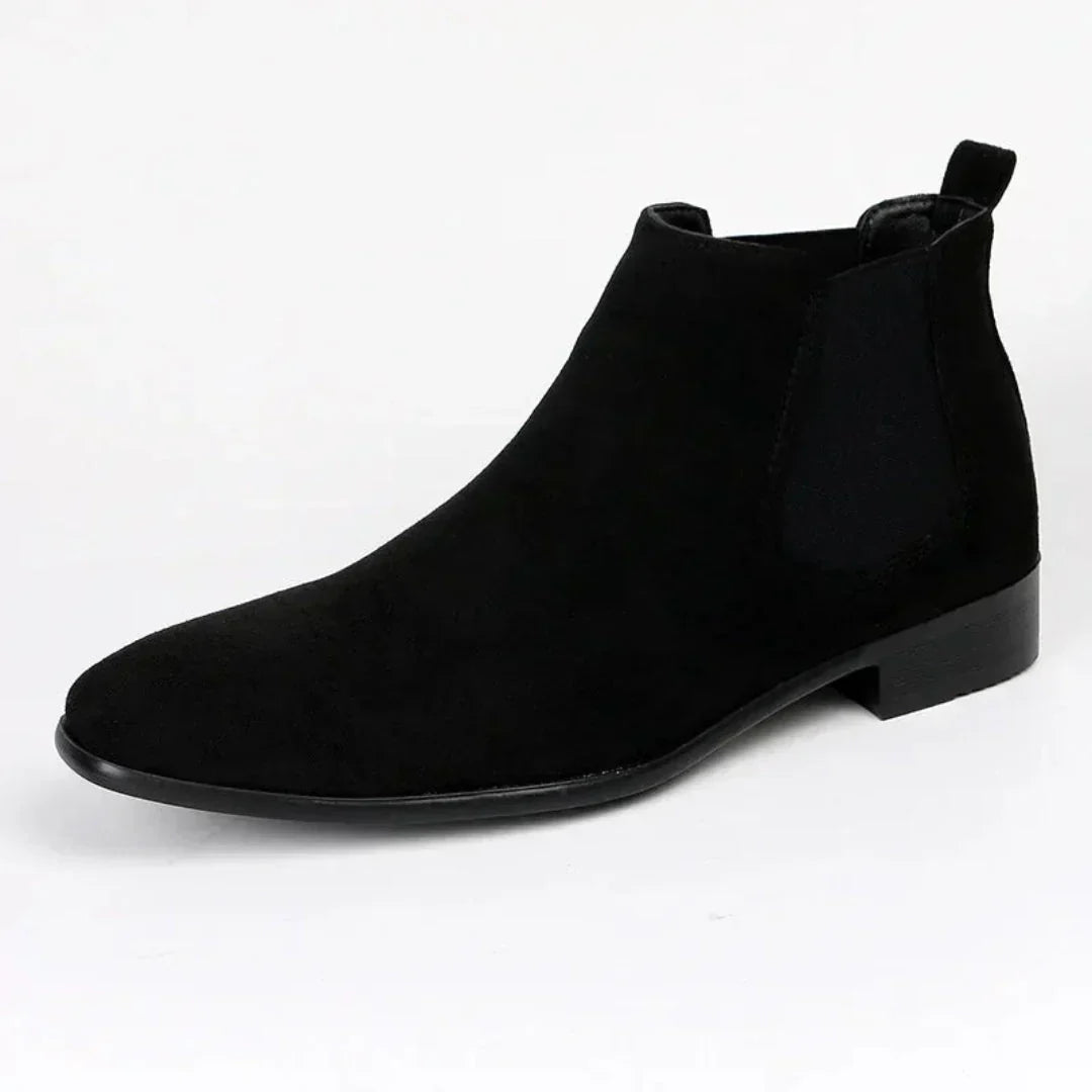 Bottes pour homme à bout pointu en cuir élégantes