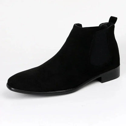 Bottes pour homme à bout pointu en cuir élégantes
