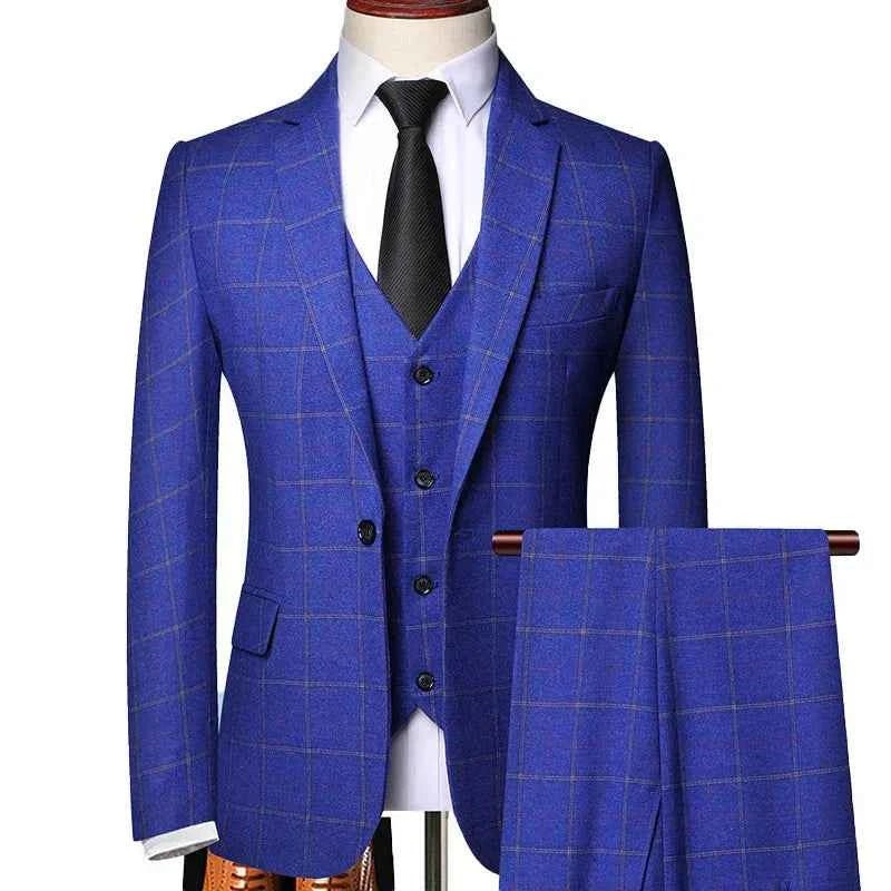 Costume 3 pièces élégant noir pour homme