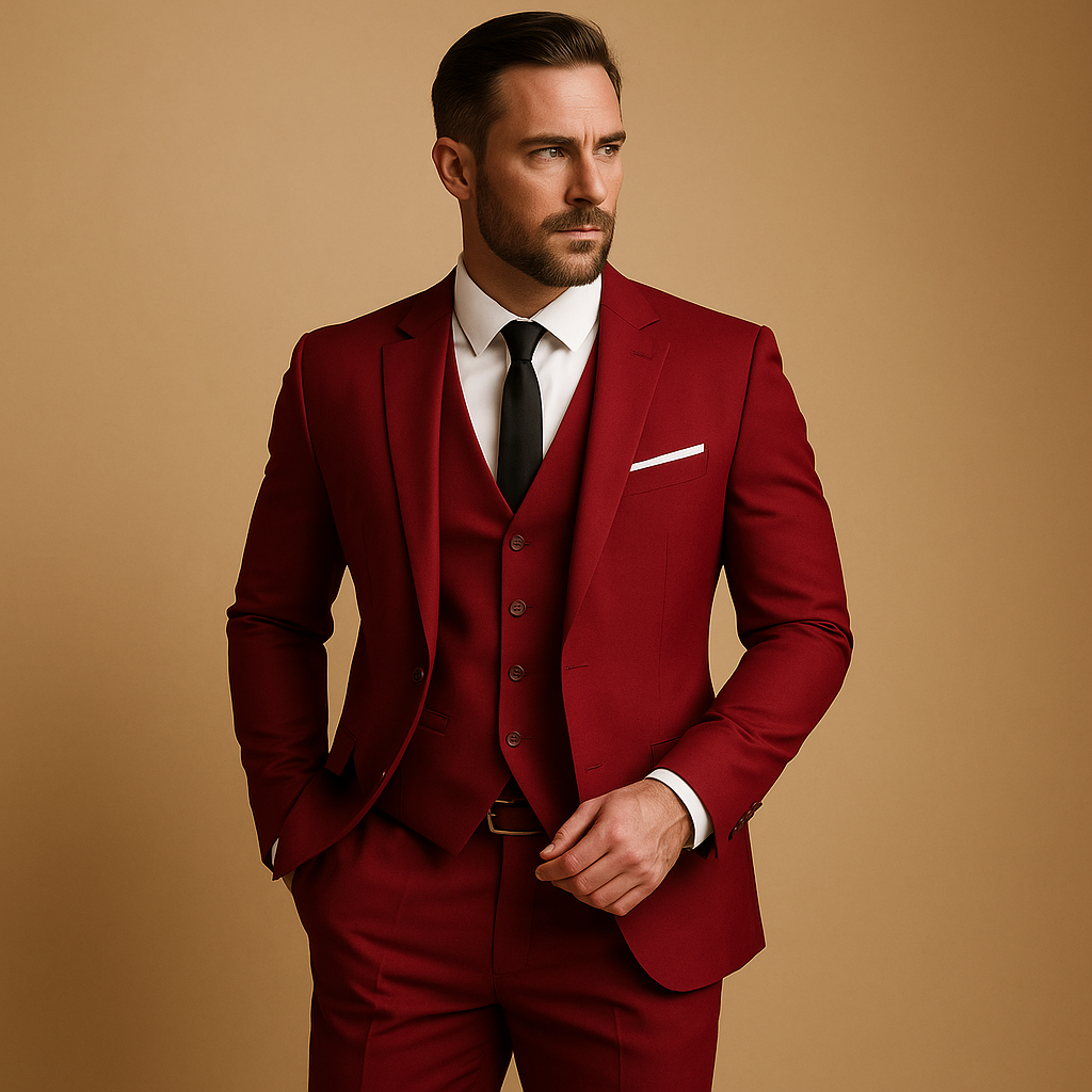 Costume 3 pièces pour homme Coupe moderne