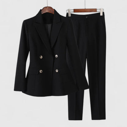 Ensemble tailleur-pantalon 2 pièces pour femme