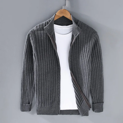 Cardigan tendance avec fermeture éclair