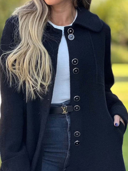Manteau femme longueur genou design élégant