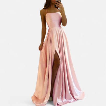 Robe d'été sans manches femme Élégante longue habillée
