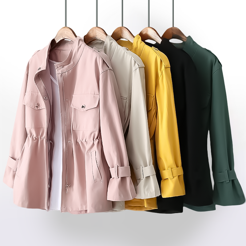 Damen Trenchcoat Herbst Modern - IdealeKleiden