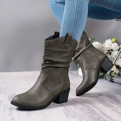 Bottes en cuir élégantes Chic Rustique